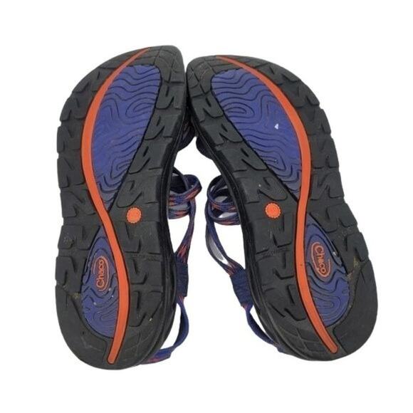 Chaco Women's Strappy Hiking Outdoors ZVolv X2 Sandals In Volcanic Blue Size 7 - Picture 2 of 6